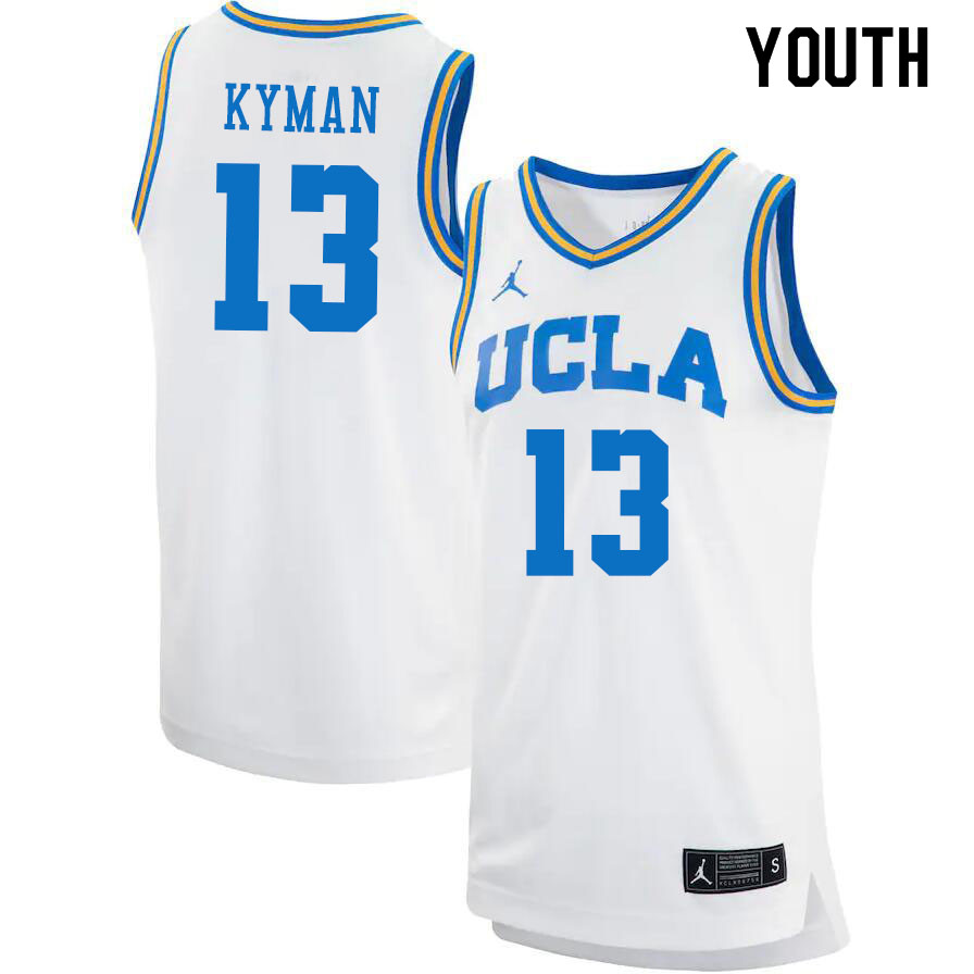 Jordan Brand Youth #13 Jake Kyman UCLA Bruins College Jerseys Sale-White